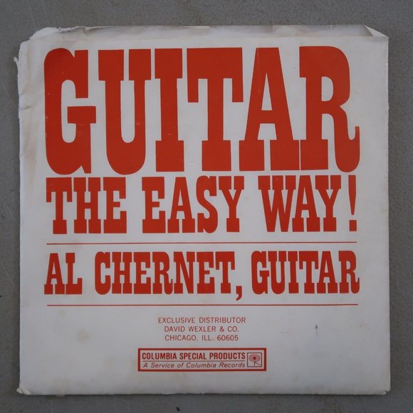 Guitar The Easy Way Vinyl 45 Al Chernet Record Instructional Booklet 1-201 - Picture 1 of 9